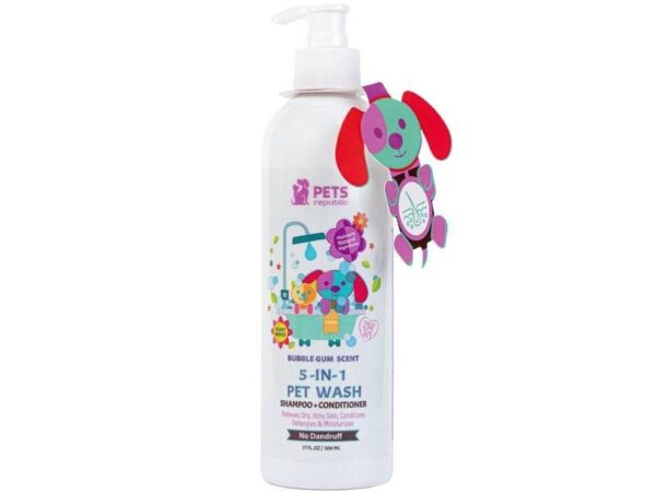 Pets Republic Anti-Dandruff Shampoo and Conditioner 5 in 1 Pet Wash 