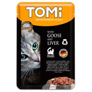 Tomi Pouch Goose And Liver Cat