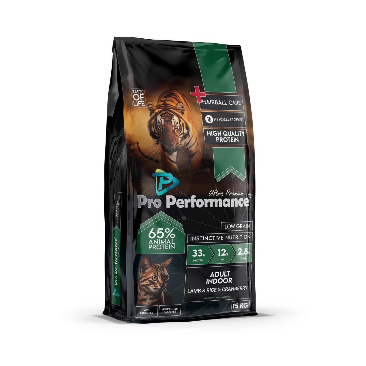 pro performance adult cat food indoor with lamb & rice