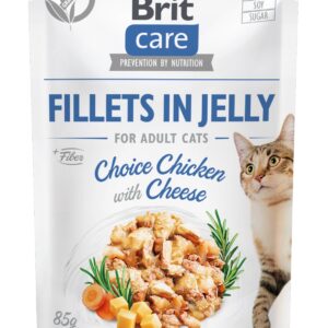 Brit Care Cat Fillets in Jelly Choice Chicken with Cheese