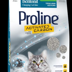 Proline Bentonite Clumping Cat Litter - Active Carbon -20 L