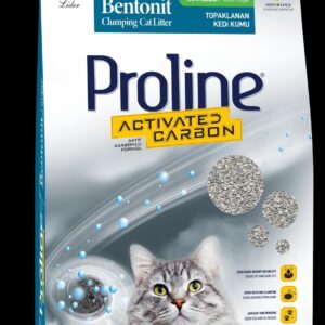 Proline Bentonite Clumping Cat Litter - Active Carbon -5 L