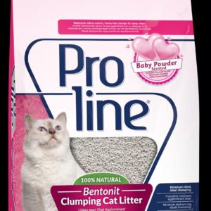 Proline Bentonite Clumping Cat Litter -Baby powder-20L