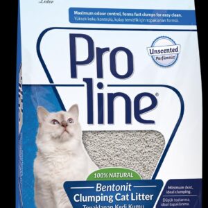 Proline Bentonite Clumping Cat Litter -Unscented -10 L